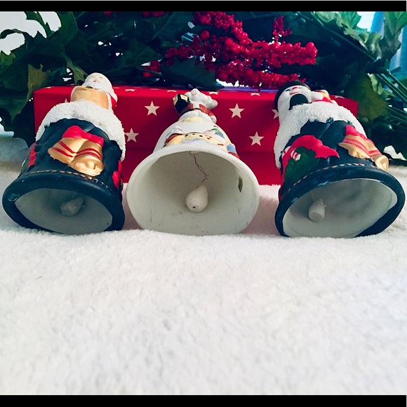 🎄Vintage Christmas Bells Santa, Snowman & Mouse🎄 - Picture 13 of 13